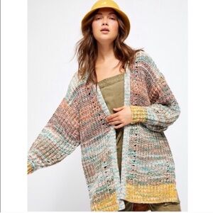 Free People dreaming again cardigan small